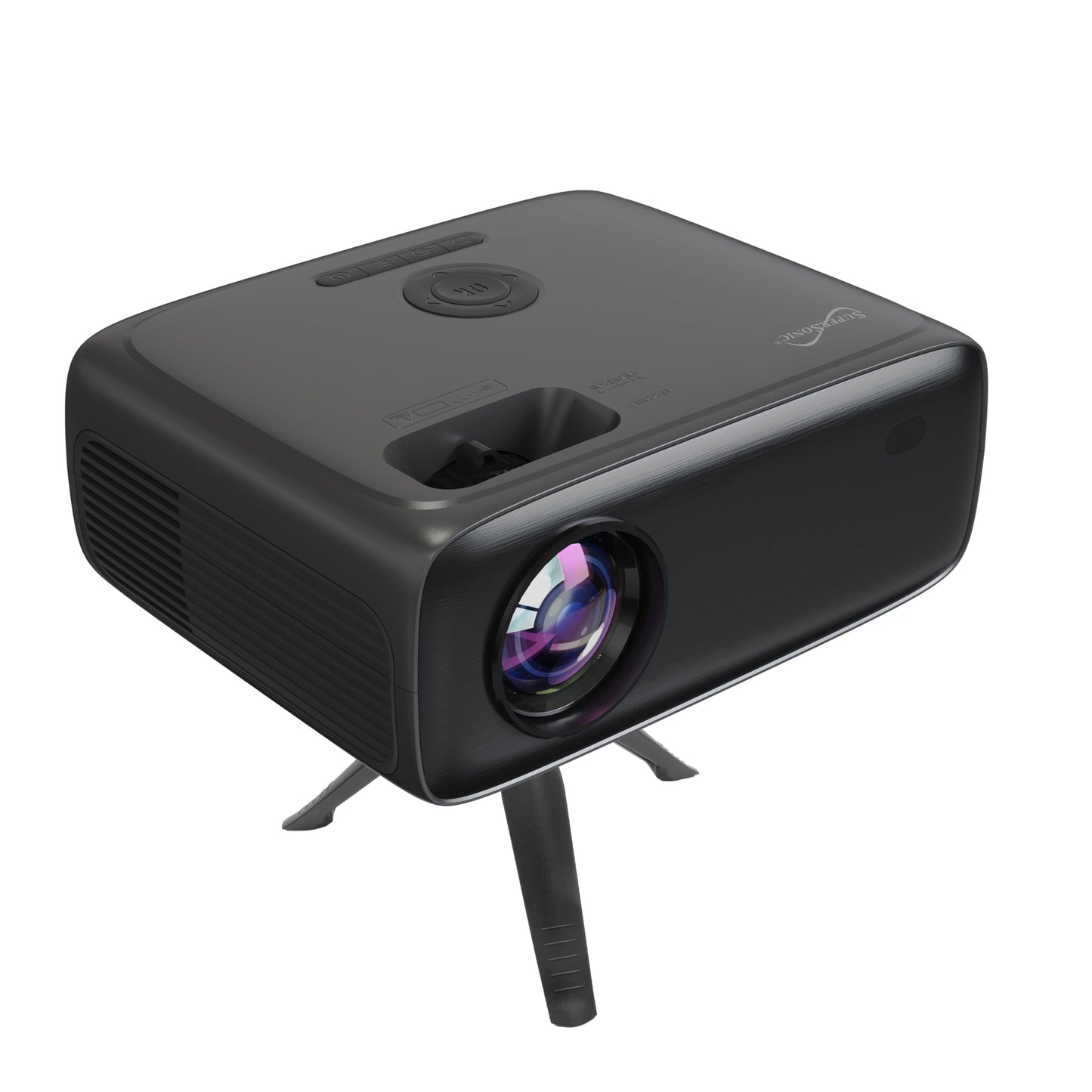 Supersonic SC-282P KIT Full HD 1080P LED PROJECTOR with Bluetooth 150" Display, 3×HDMI, USB/SD, Keystone, Built-In Speaker, Includes 100" Screen