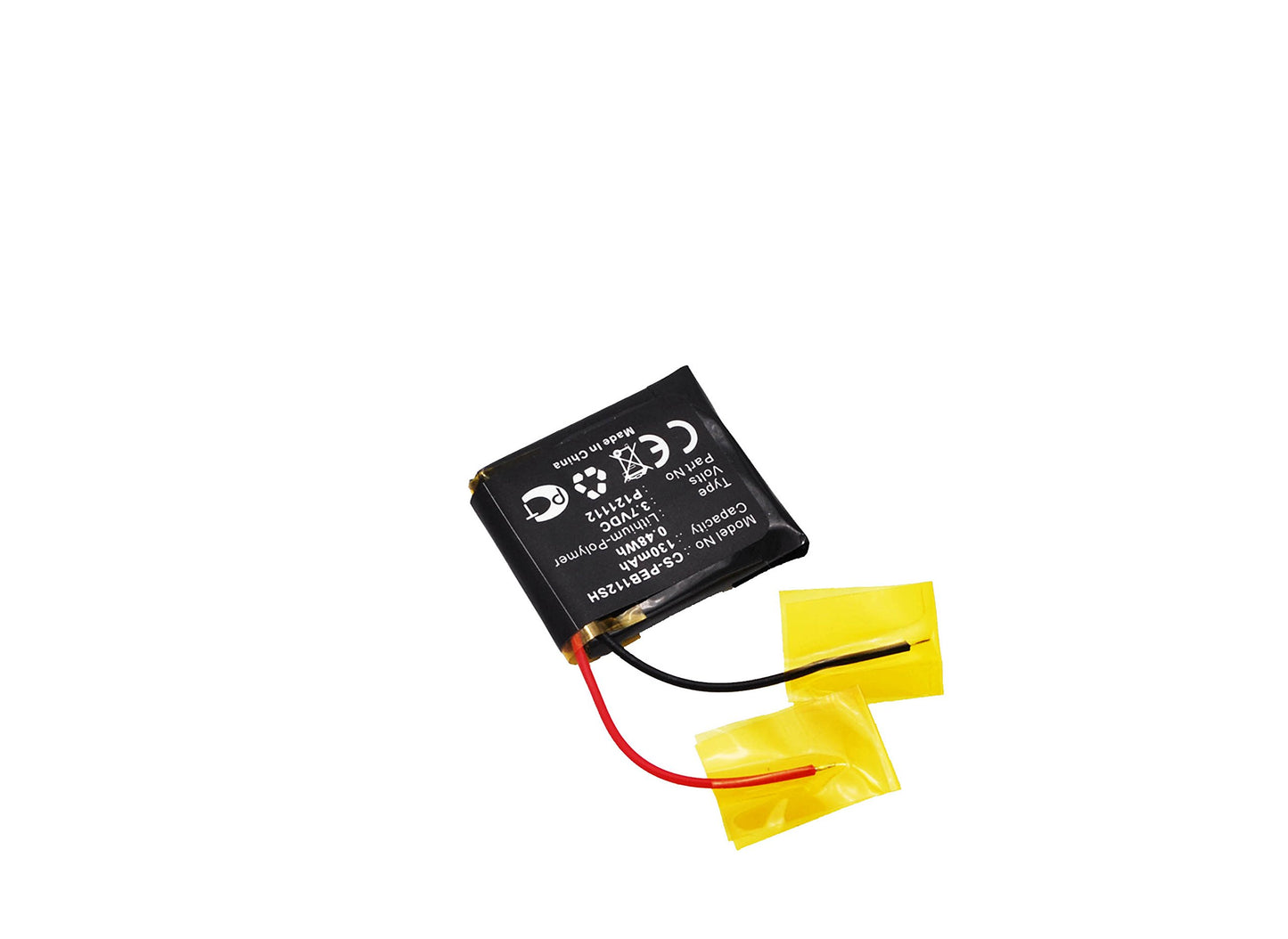 BORNMIO Replacement Battery for Pebble E-Paper P121112 (130mAh)