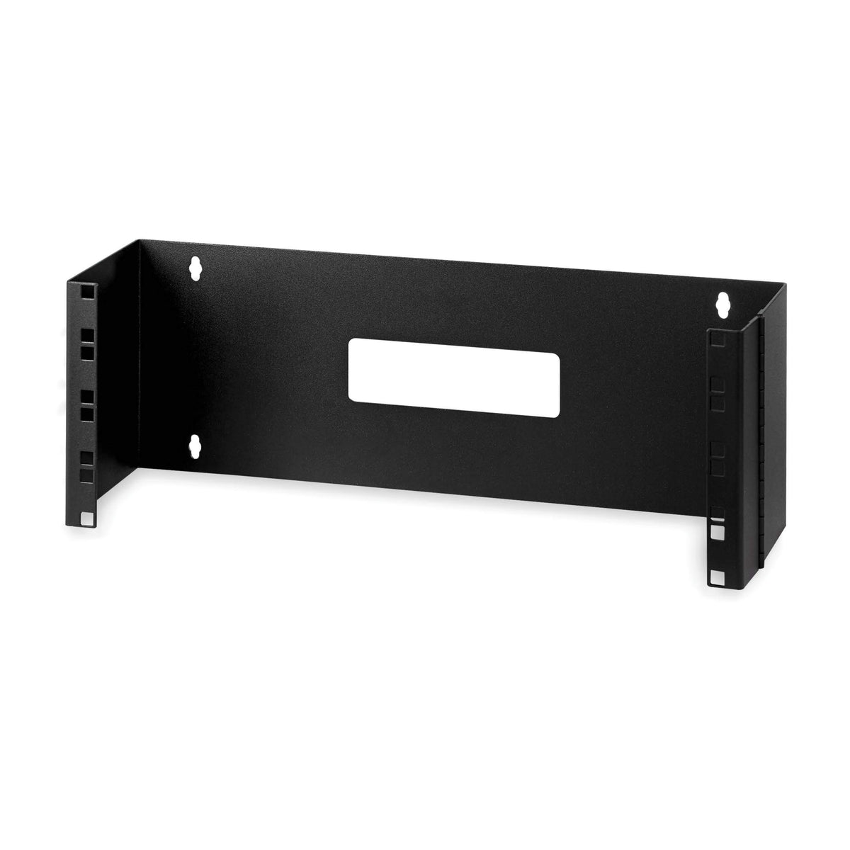 StarTech.com 4U Hinged Wall Mount Patch Panel Bracket - 6 inch Deep - 19" Patch Panel Swing Rack for Shallow Network Equipment- 33lbs (WALLMOUNTH4)