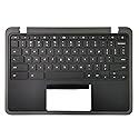 Rinbers Palmrest Upper Case Top Cover with US Keyboard Without Touchpad Replacement for Acer Chromebook 11 C732 / C732T C733 / C733T 6B.GUKN7.001