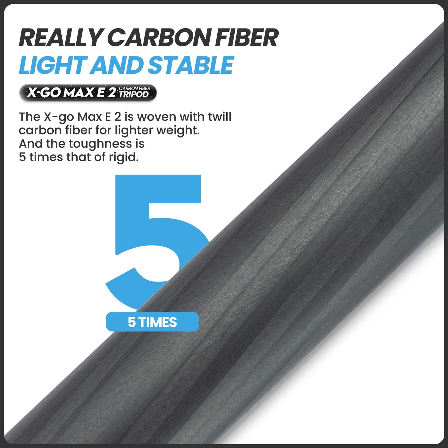 Fotopro 68" Carbon Fiber Travel Tripod, Heavy Duty Camera Tripod with Ball Head, Detachable Monopod with Quick Release Plate and Bag, Load up