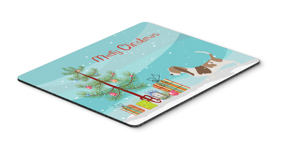 Caroline's Treasures BB2920MP Basset Hound Merry Christmas Tree Mouse Pad, Hot Pad or Trivet, Large, Multicolor