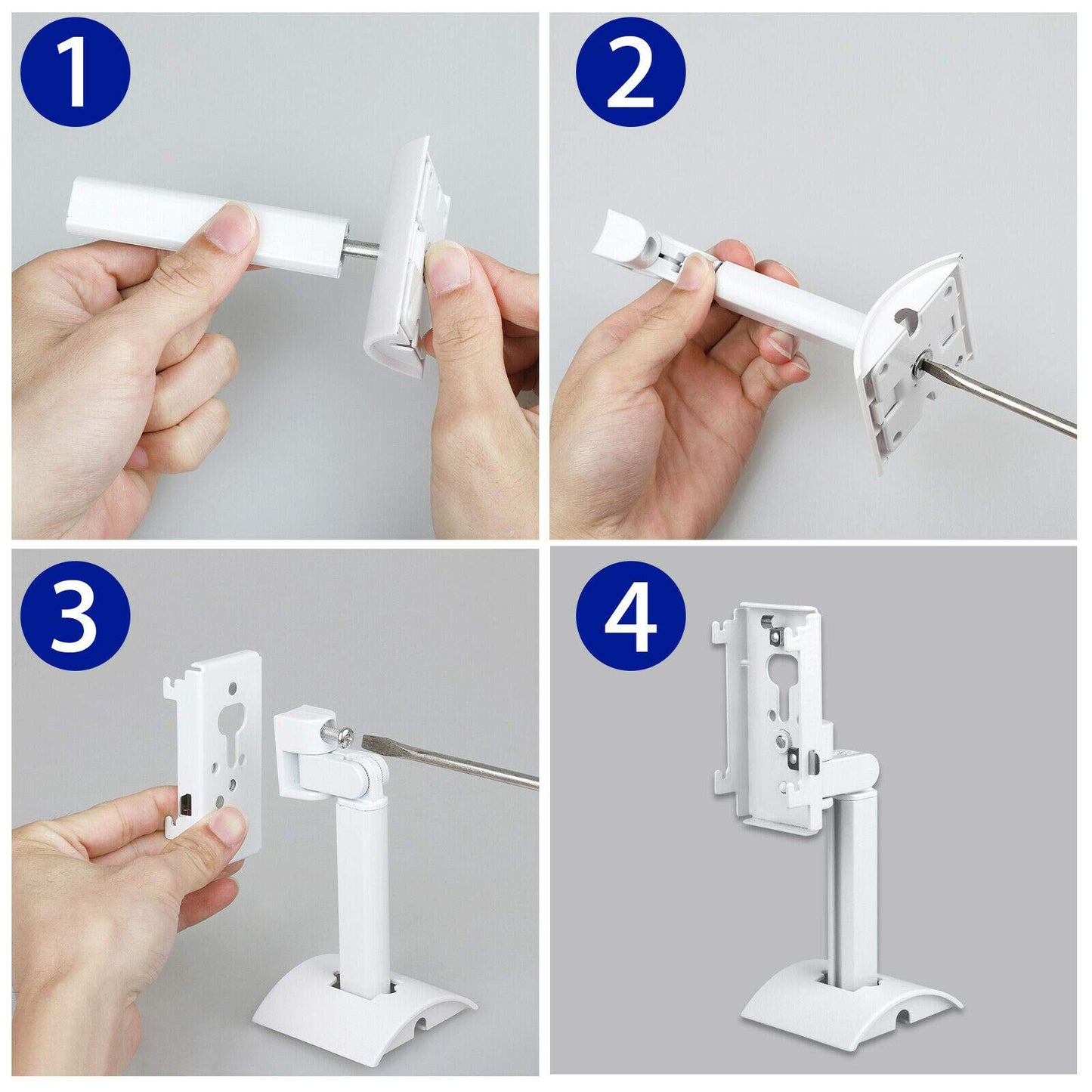 BestPartsCom Steel Wall Mount Ceiling Bracket Stand for UB-20 Series II Compatible with All Bose CineMate Lifestyle White