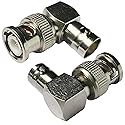 CESS BNC Right Angle Adapter - Male to Female & Female to Male Elbow (2 Pack)
