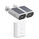 aosu Solar Security Cameras Wireless Outdoor, 2Mins DIY Installation, No Subscription Required Cameras for Home Security System, Local Storage, 2K