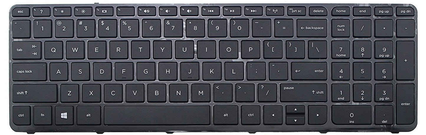 wangpeng® New US Keyboard for HP 15-f019dx 15-f023wm 15-f027ca 15-f033wm 15-f048ca Frame