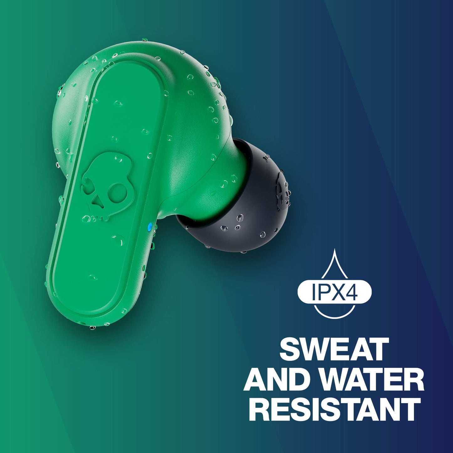 Skullcandy Dime 2 Wireless In-Ear Bluetooth Earbuds - Dark Blue/Green