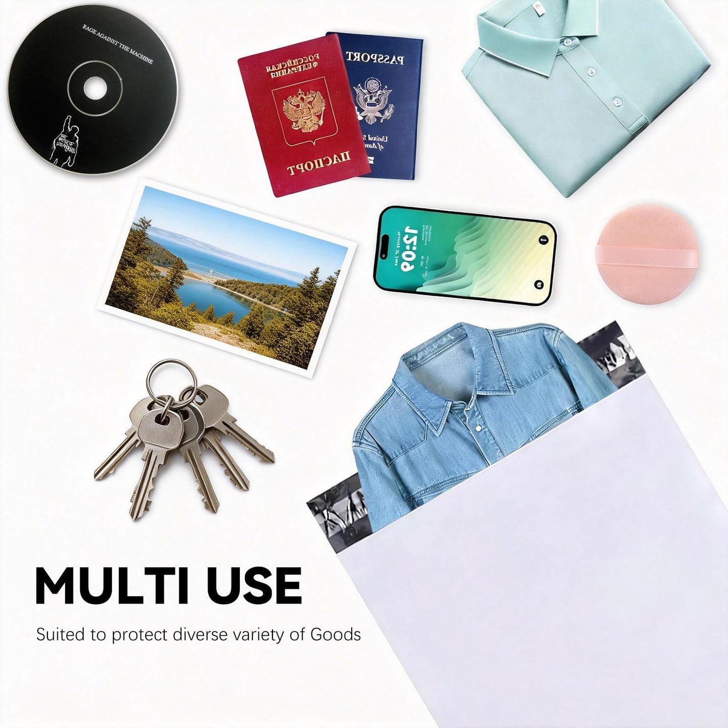 14.5"x19" Poly Mailers?White Shipping and Envelope Bags Pack of 20