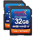 AlphX 32gb SD HC Class 10 High-Speed Memory Card for T7i T7 T6i T6S T6 T5i T5 T4i T3i T3 T2i T2 T1 XS SL1 SL2 Digital Camera