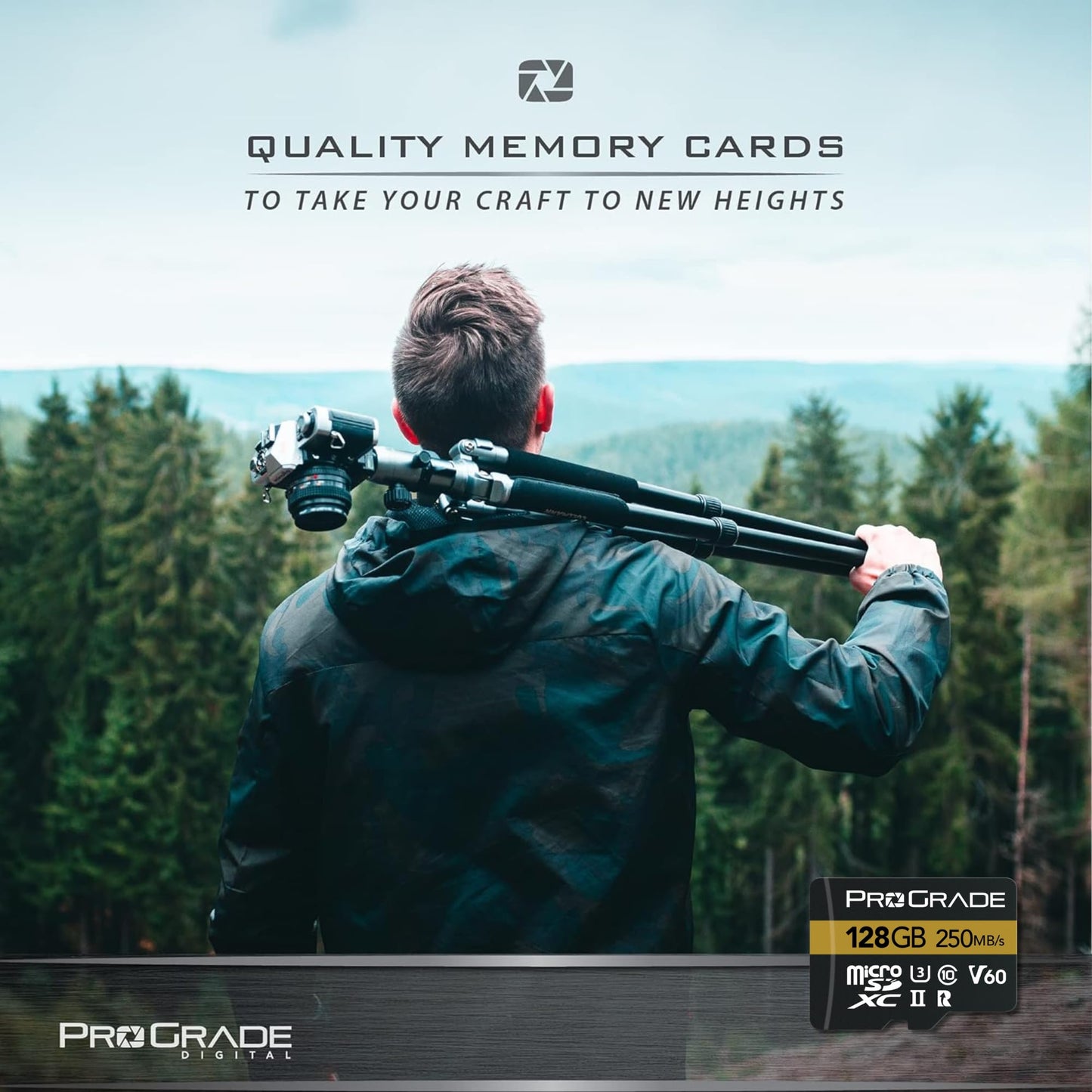 microSD Card V60 (128GB) - Tested for Full-Size SD Card Devices | Up to 250MB/s Read, 130MB/s Write by ProGrade Digital