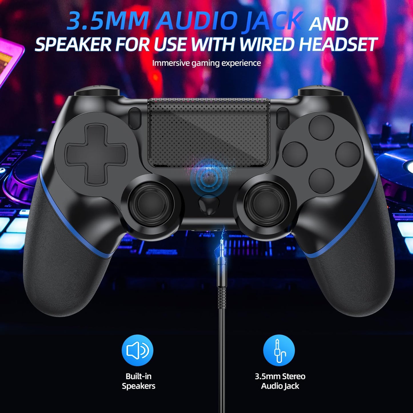 Turquvix Wireless Controller Compatible with PS-4/Pro/Slim