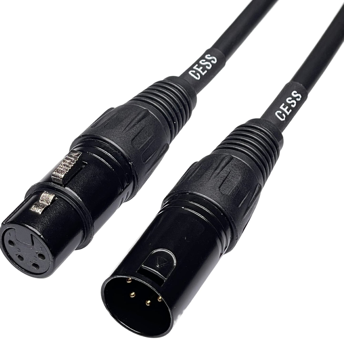 CNCESS CESS-193-3fx1 Balanced 4-Pin XLR Male to 4-Pin XLR Female Extension Cable, Headphone Audio Extension Cable (3 Feet, 1-Pack)