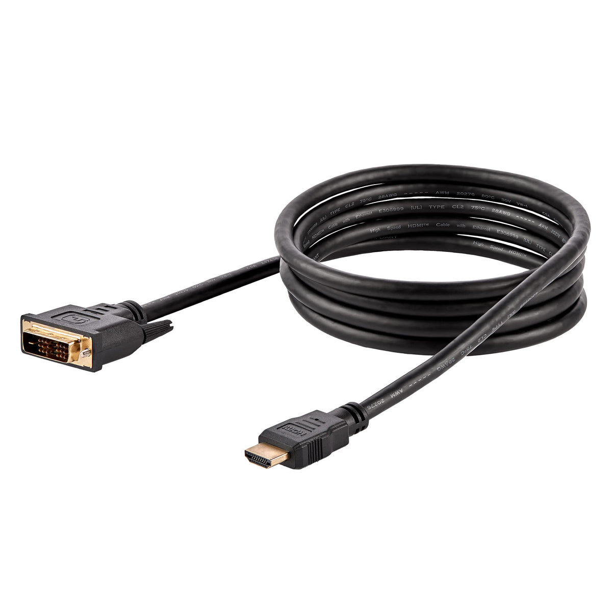 StarTech 10-Pack 6ft HDMI to DVI-D Cable, Black (HDMIDVIMM610PK)