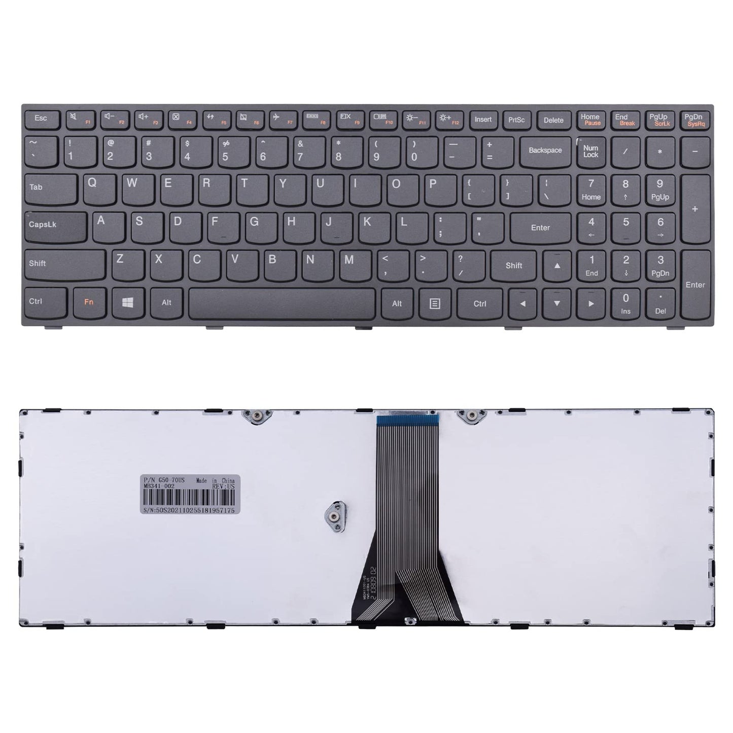 SUNMALL Laptop Keyboard Replacement with Frame Compatible with Lenovo LdeaPad Flex 2 15 B50 B50-30 B50-45 B50-70 B50-80 B51-80 G50 G50-30 G50-45