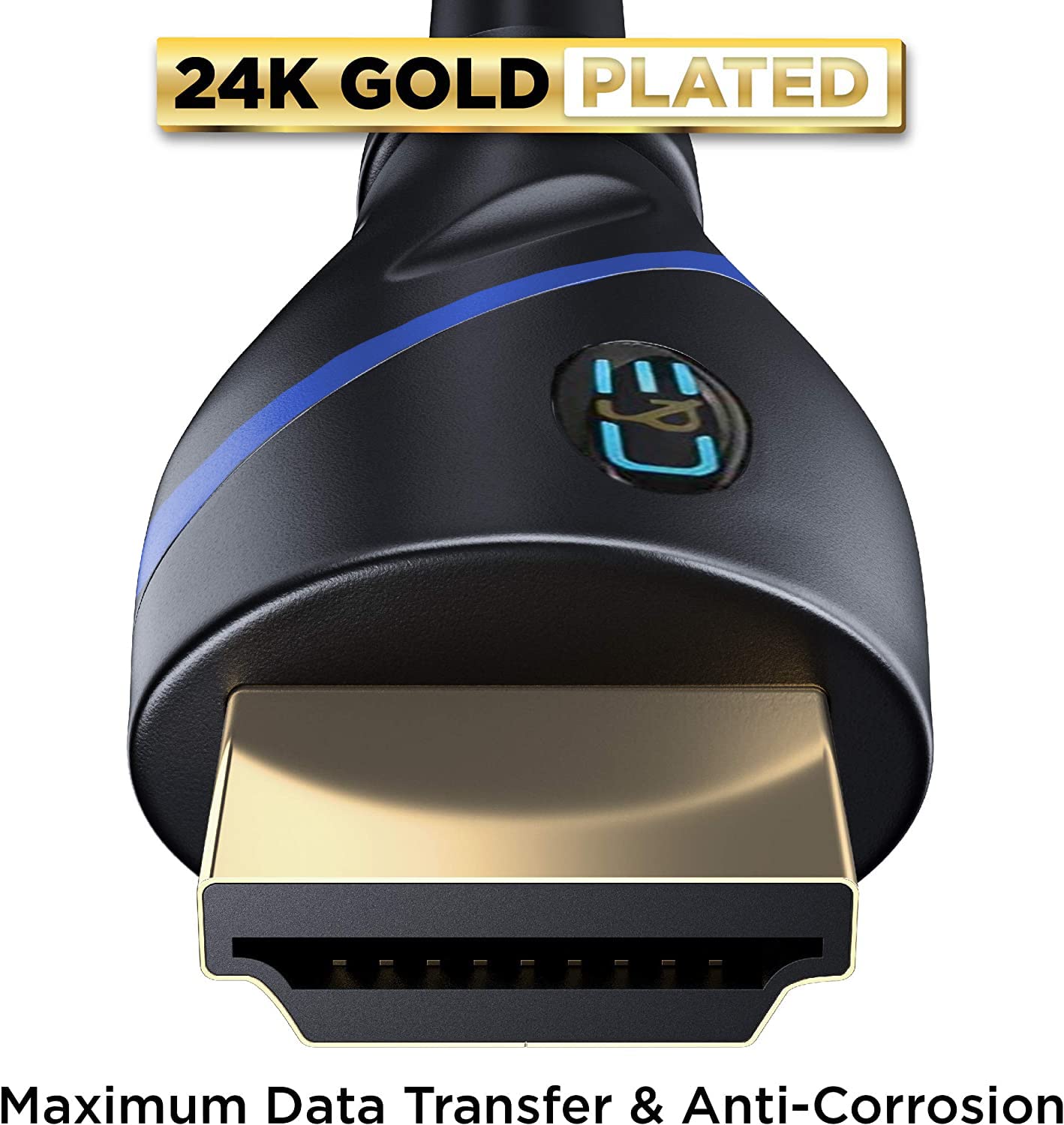 15ft (4.5M) High Speed HDMI Cable Male to Male with Ethernet Black (15 Feet/4.5 Meters) Supports 4K 30Hz, 3D, 1080p and Audio Return CNE570440 (2