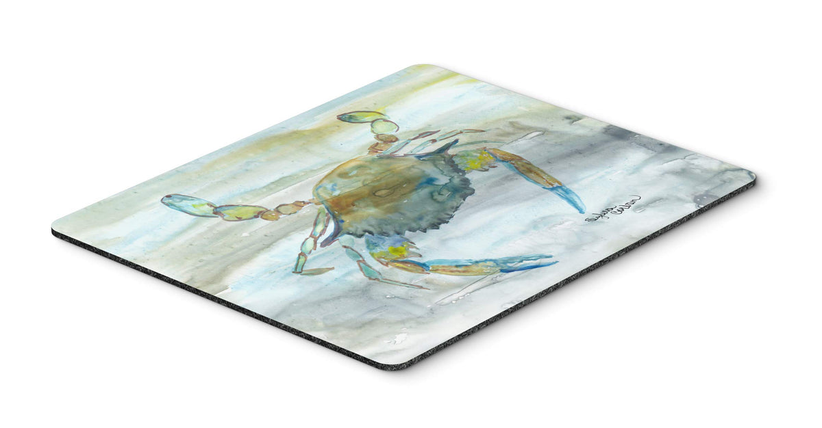 Caroline's Treasures SC2004MP Blue Crab #2 Watercolor Mouse Pad, Hot Pad or Trivet for Home Office Gaming Working Computers Laptop Mouse Mat,Washable