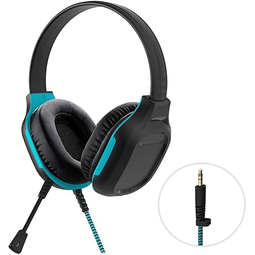 Gumdrop DropTech On-Ear Wired Headphones w/Mic | 3.5 mm - Long Tangle Free Chew-Proof Cord - Rugged Reliable Drop Tested and Comfortable for Kids K-12