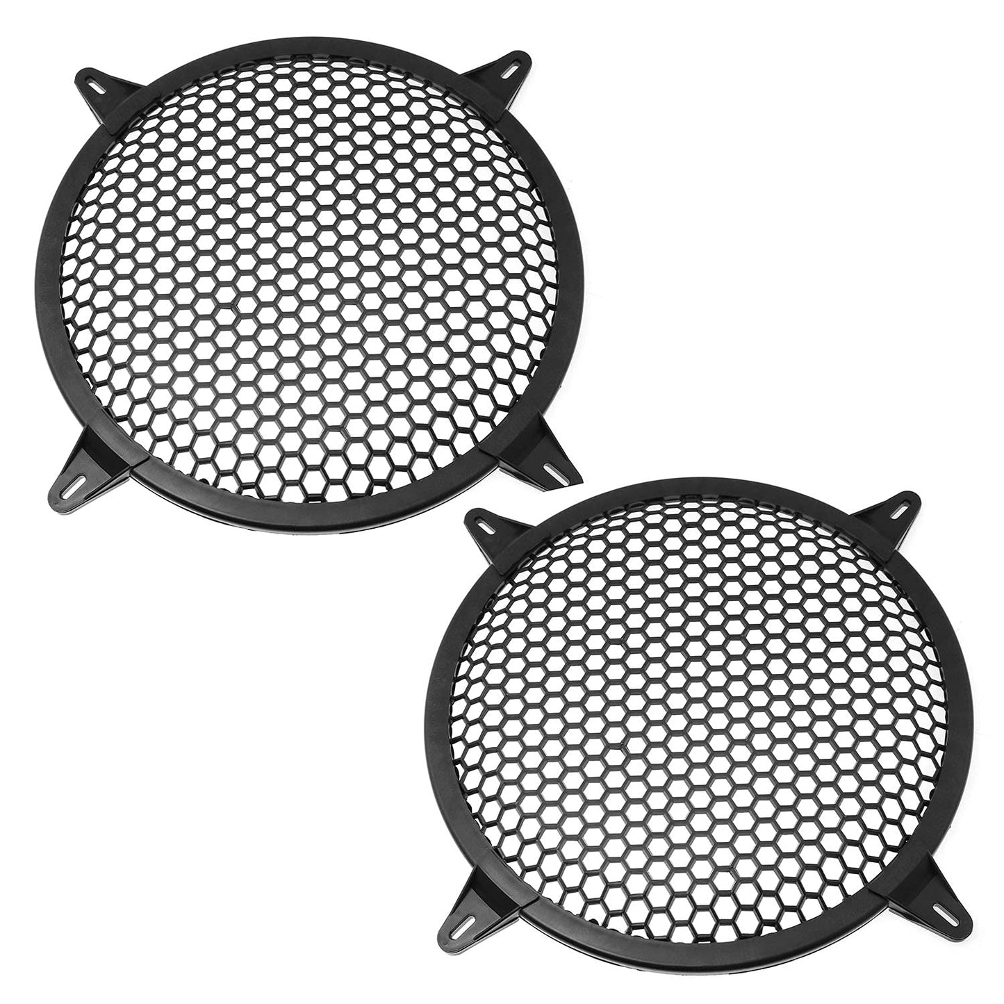 SQXBK 10 Inch Speaker Grille 2pcs 10 Inch Car Audio Speaker Subwoofer Waffle Guard Protector Net with Screws Loudspeaker Protective Mesh Cover