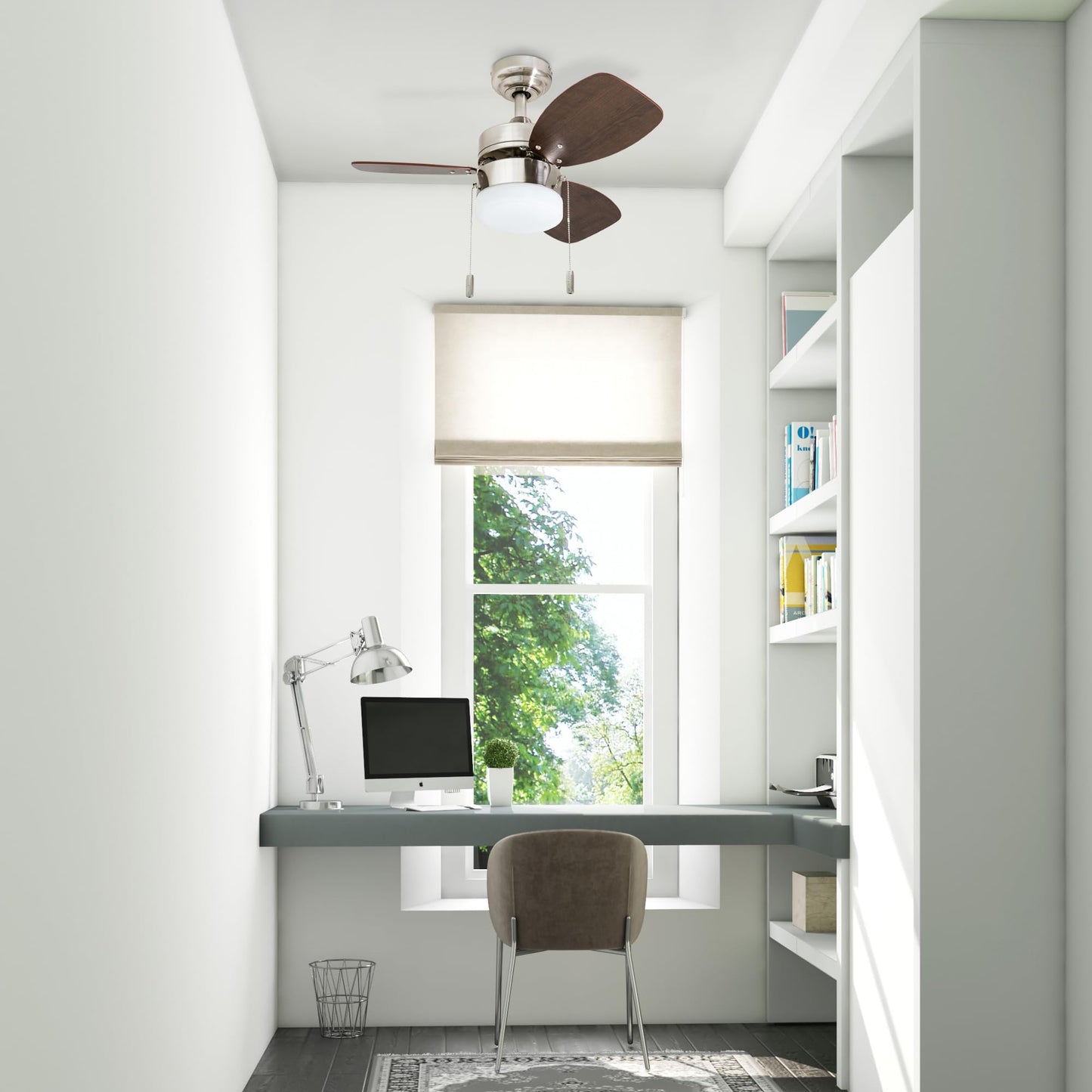 Honeywell Ceiling Fans Ocean Breeze Modern 30 Inch Ceiling Fan with Light