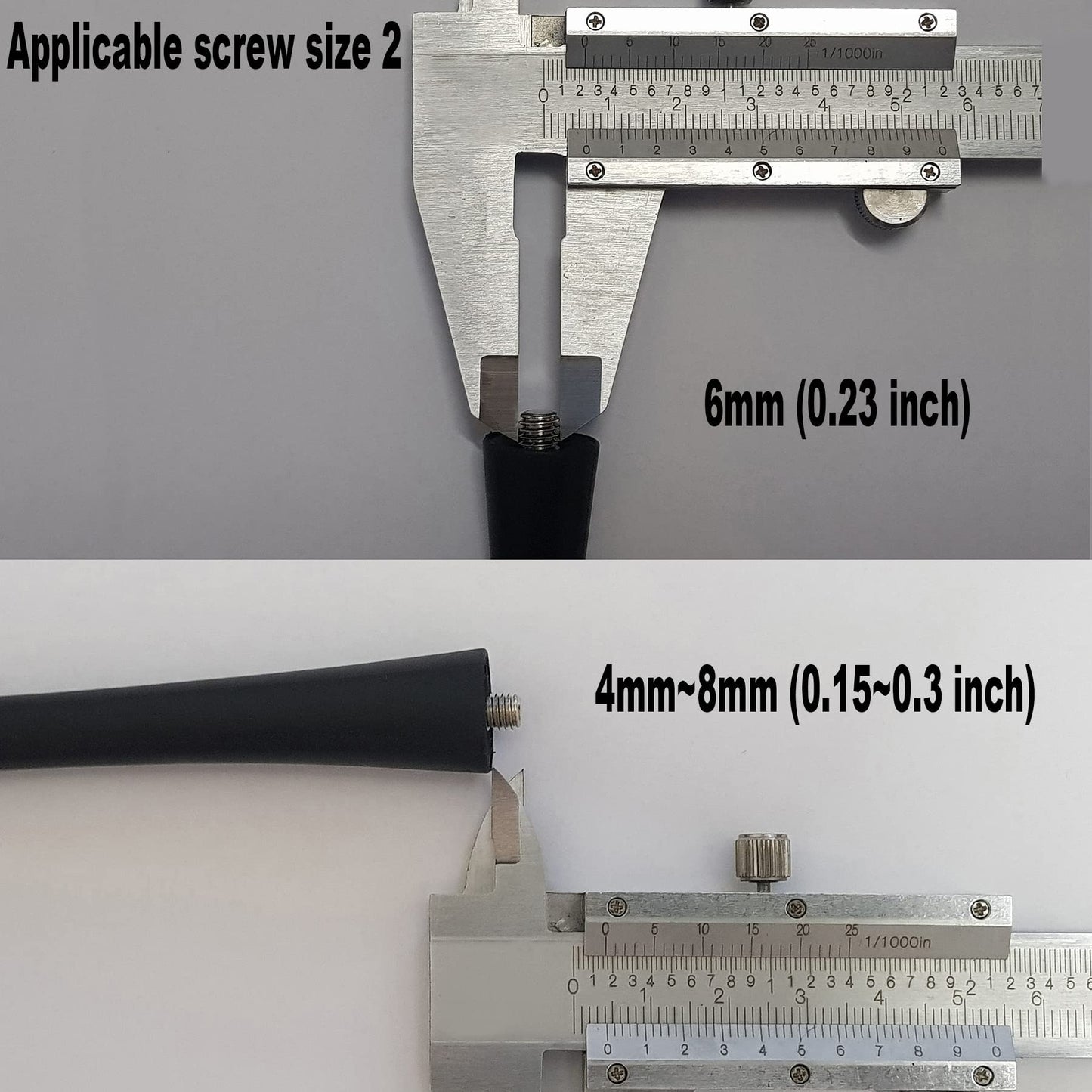 Bojer 16 Inch Antenna Compatible with Vehicle AM FM Car Radio Roof Mount Mast Flexible Rubber with M5 M6 Threaded Adapter