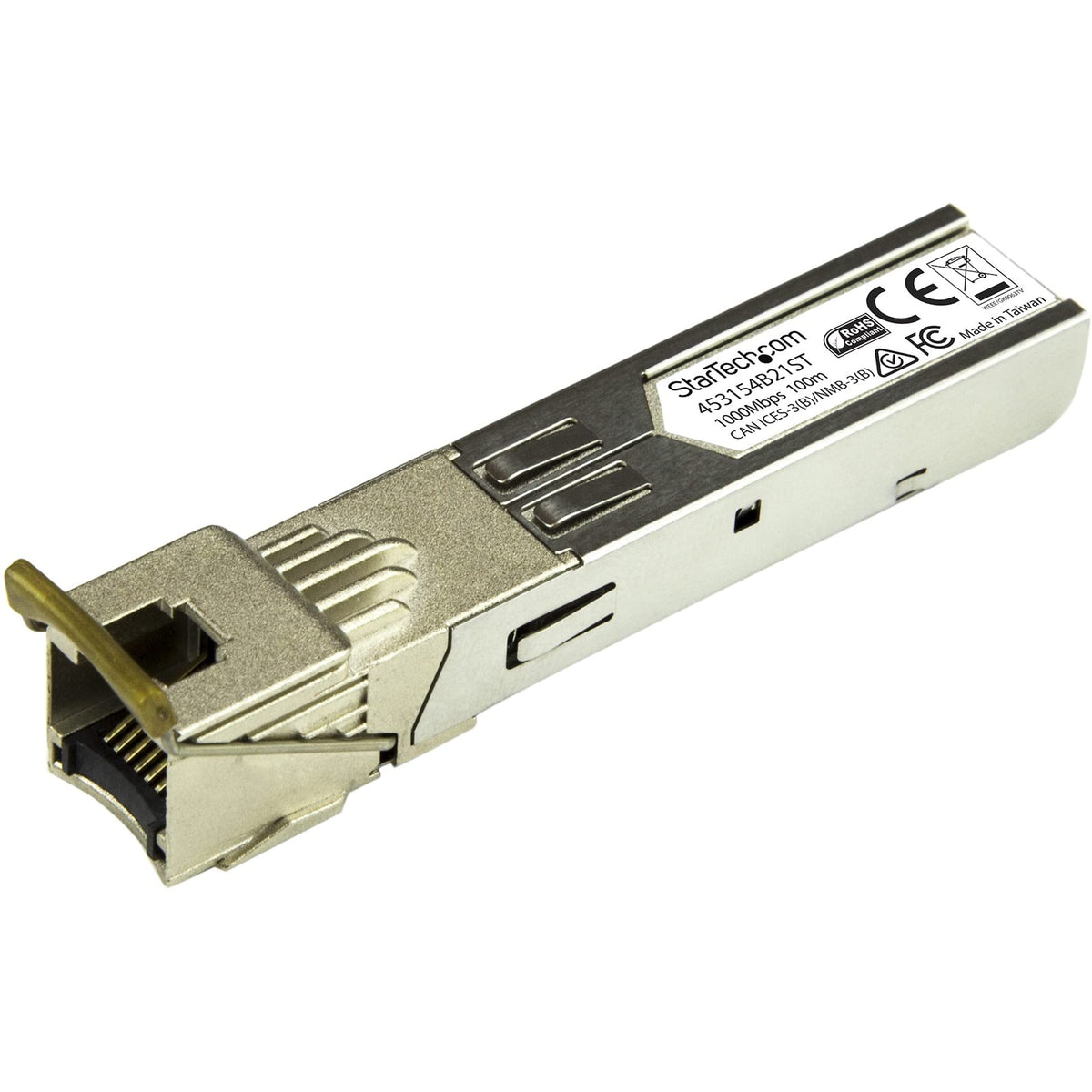 StarTech HPE 453154-B21 Compatible SFP Module, 1000BASE-T, RJ-45 100m, TAA