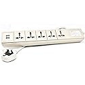 VCT USP-500UK Universal USB Port 110V 220V Power Strip Ivory