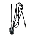Jensen JAN139 Heavy-Duty 6" Universal Top or Side Mount Rubber Mast Antenna, Attached 39" Cable, 5.9" Mast, Rubber Gasket for Water Tight Mounting