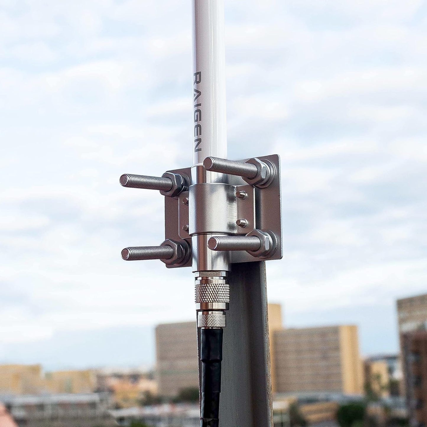 Helium Antenna Mast Mount for Pole Mounting Fixed U-Bolt Clamp Hardware Bracket Outdoor Roof Lora Hotspot Mining RAK Bobcat Nebra Sensecap Synchrobit