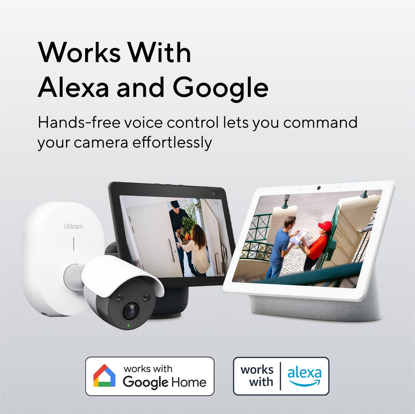 ULTICAM IQ 2K Wired Gemini AI Security Camera - 160° Wide Angle, Free 7?Day Cloud Storage, Dual PoE/Wi?Fi Connectivity, Person/Vehicle/Face Detection