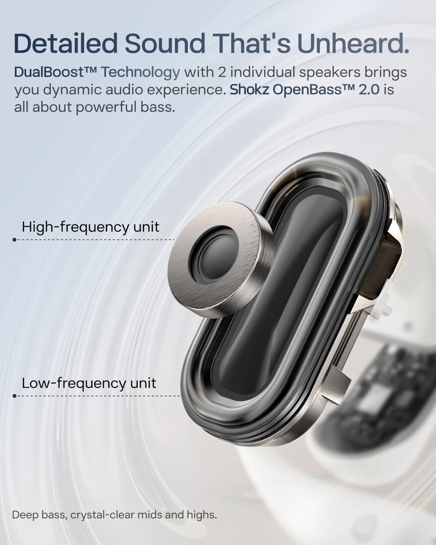 SHOKZ OpenFit 2+ Open-Ear Earbuds, Purple, Dolby Audio,Wireless Charging