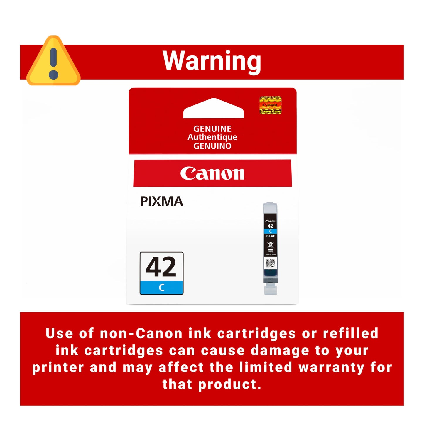 Canon CLI-42 Genuine Cyan Ink Tank, Compatible with PIXMA PRO-100 Printers