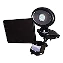 Maxsa 44643-CAM-BK Solar Security Video Camera and Spotlight-Black