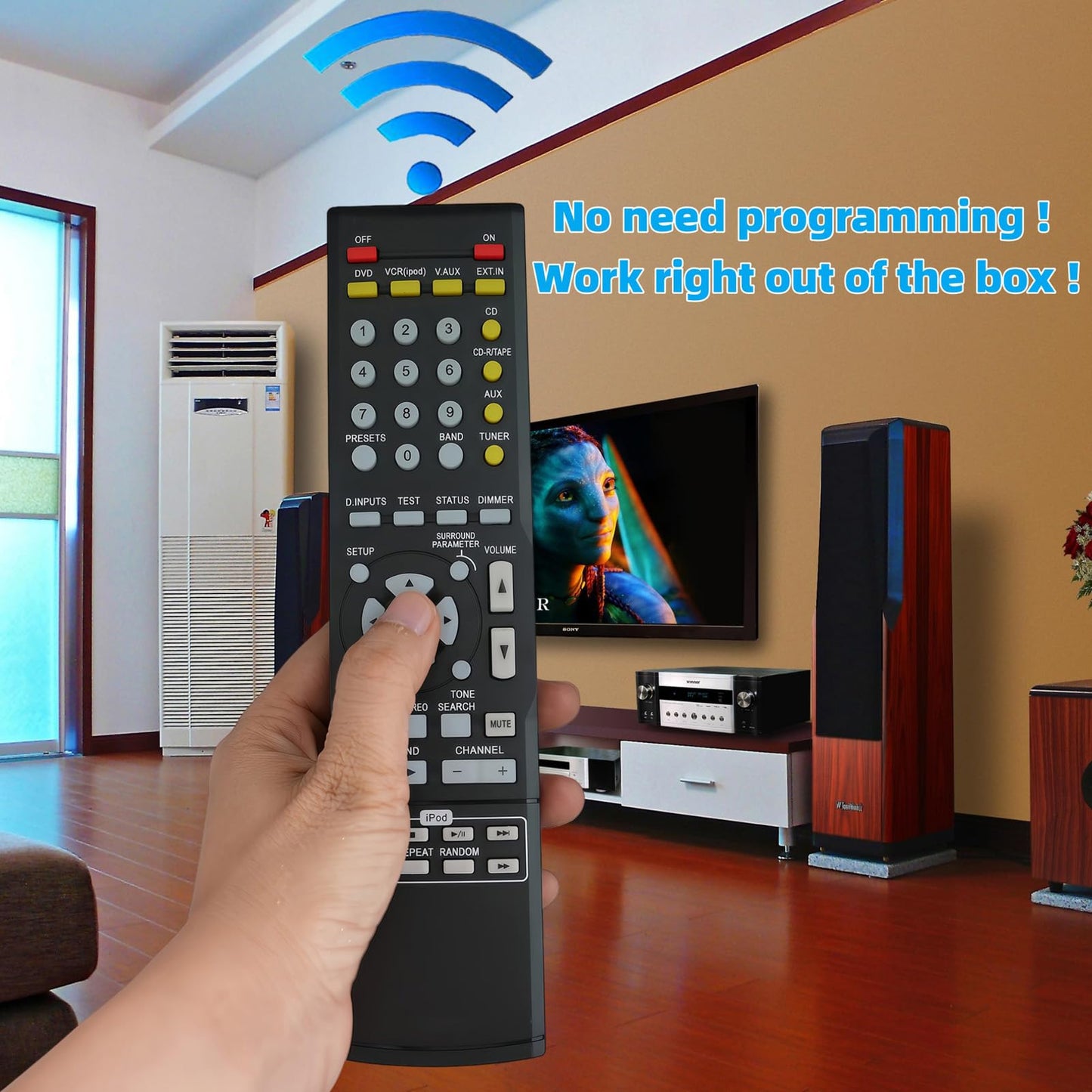 Universal Replacement Remote Controller Compatible for Denon AV Receiver AVR-1801 AVR-1802 AVR-1803 AVR-1403 AVR-1620 AVR-1506 RC-942 RC-917