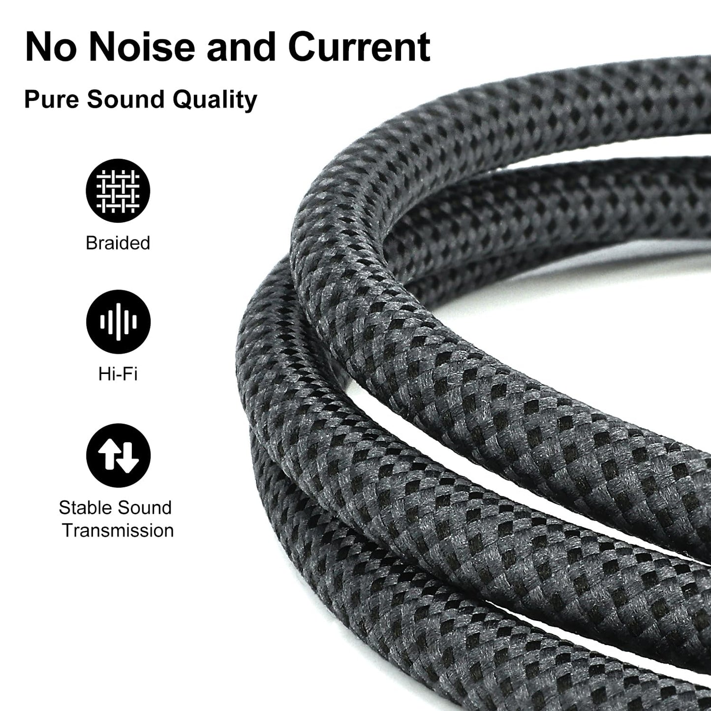 J&D USB C to XLR Microphone Audio Cable for Audio Recording, Dynamic Microphone, Braided USB C to XLR Female Cable Compatible with iPhone 16/17