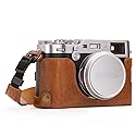 Megagear Fujifilm X100F Ever Ready Genuine Leather Camera Half Case And Strap, With Battery Access - Brown - MG1282