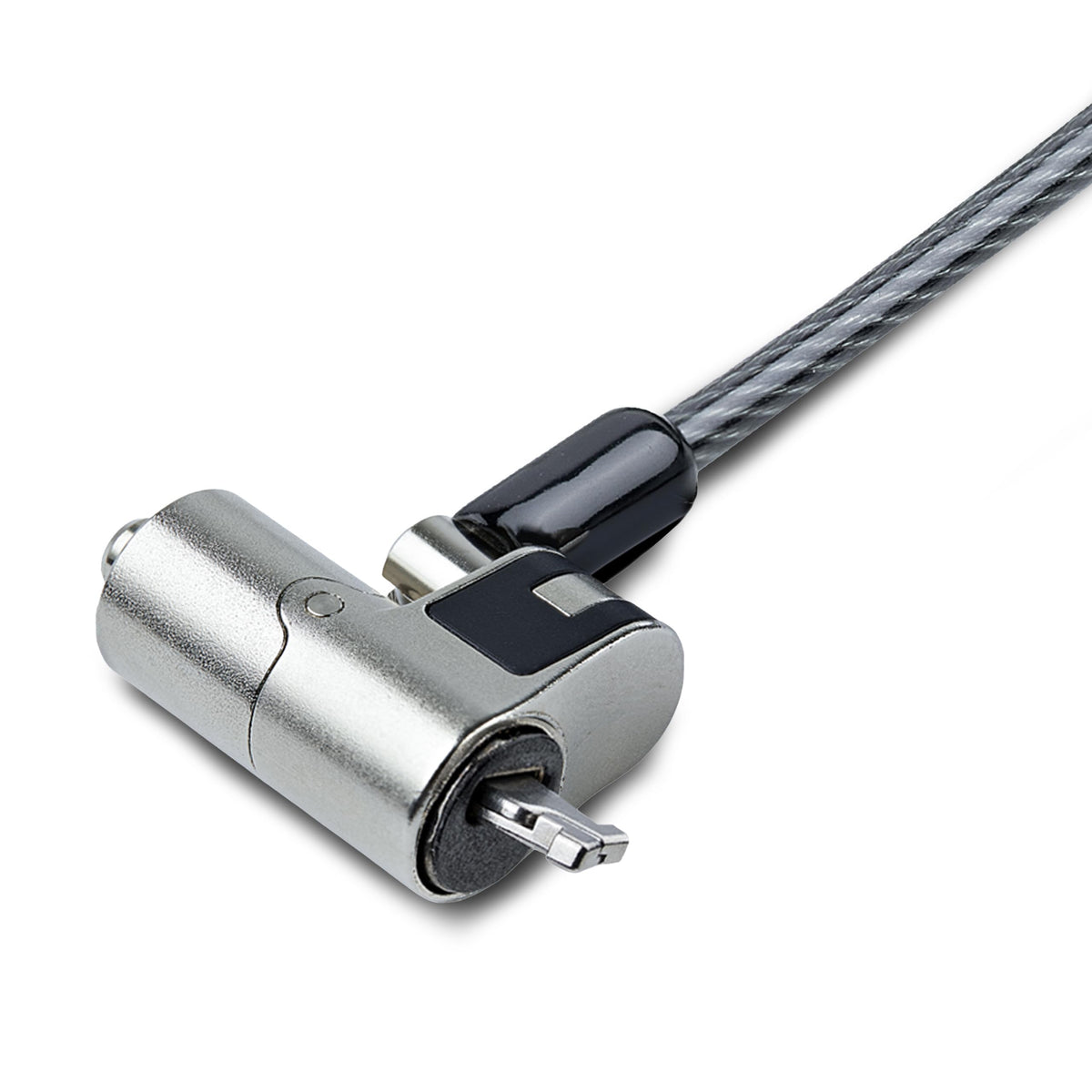 StarTech Nano Laptop Cable Lock, 6.6ft, TAA, Anti-Theft Keyed Lock (2m)