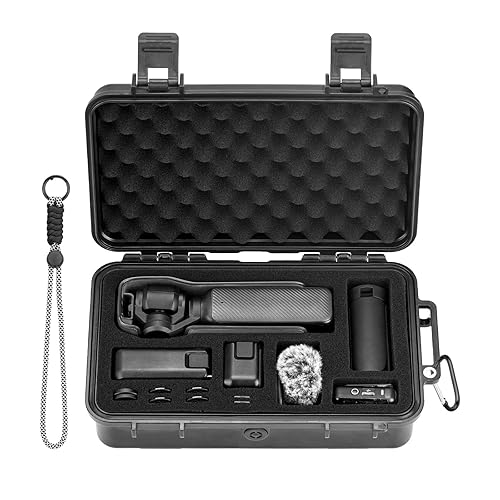 BRDRC Pocket 3 Case, For Xtra Muse Waterproof Hard Case Portable Travel Carrying Storage Bag for DJI Osmo Pocket 3 Creator Combo/Xtra Muse Accessories