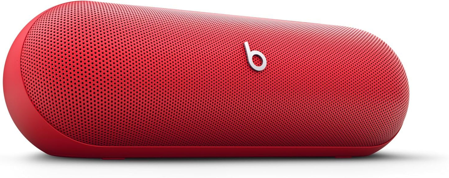 Beats Pill - Bluetooth Speaker and Portable Wireless Charger via USB-C - Built-in Microphone - Statement Red (Renewed Premium)