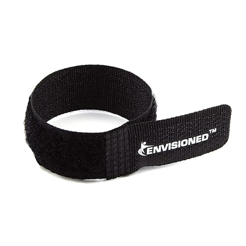 Fire Retardant Reusable Cable Ties, Heat Resistant Cable Straps, 30 Pack - Black (0.6" x 6")