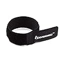 Fire Retardant Reusable Cable Ties, Heat Resistant Cable Straps, 30 Pack - Black (0.6" x 6")