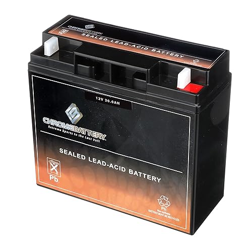 CB CHROMEBATTERY 12V 19AH T3 Maintenance-Free Battery for Alarm Systems, Scooters, Toys, Emergency Lights, and More - Nut and Bolt (T3) Terminal