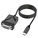 SABRENT USB-C to DB9 Serial RS-232 Adapter Cable 3FT, Prolific PL2303GS Chipset, USB 2.0, 1bps-12Mbps Baud Rate, for POS Terminals, Modems, GPS