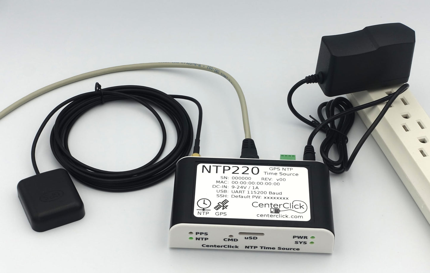 CenterClick NTP2xx Series GPS Based NTP Server Appliance (NTP220)