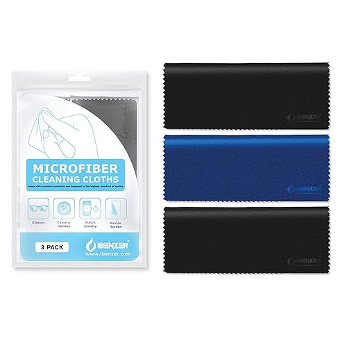 IBENZER Microfiber Cleaning Cloths for Electronics - Micro Fiber Camera Lens Cleaning Cloth, Glasses, Screens, Eyeglasses, iPad, iPhone, Cell Phone