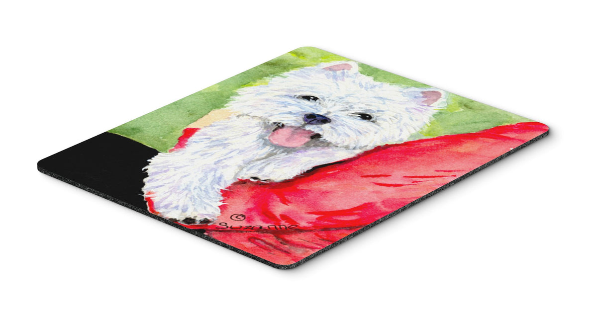Caroline's Treasures SS8784MP Westie Mouse Pad, Hot Pad or Trivet for Home Office Gaming Working Computers Laptop Mouse Mat,Washable Large Mousepad