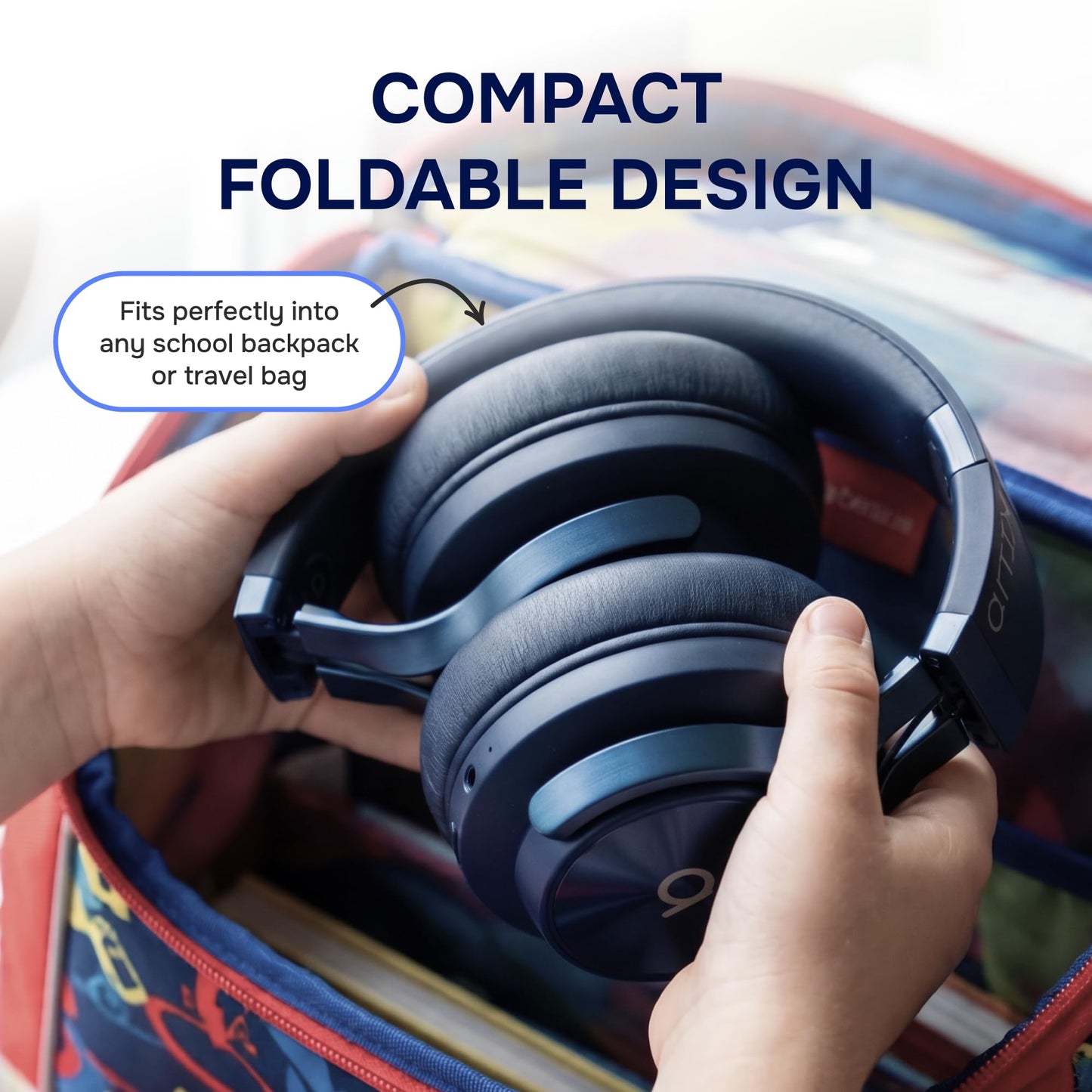 ARTIX Wireless Headphones for Kids Bluetooth Headphones for School (Blue)