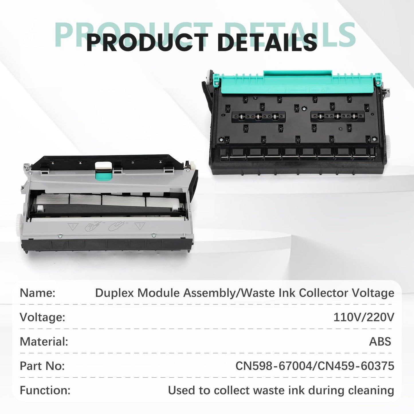 CN459-60375 CN598-67004 Duplex Module for Printer Compatible with hp OfficeJet Pro X451 X452 X476 X477 X551 X552 X576 X577 X585 X586 X556 X555, Waste