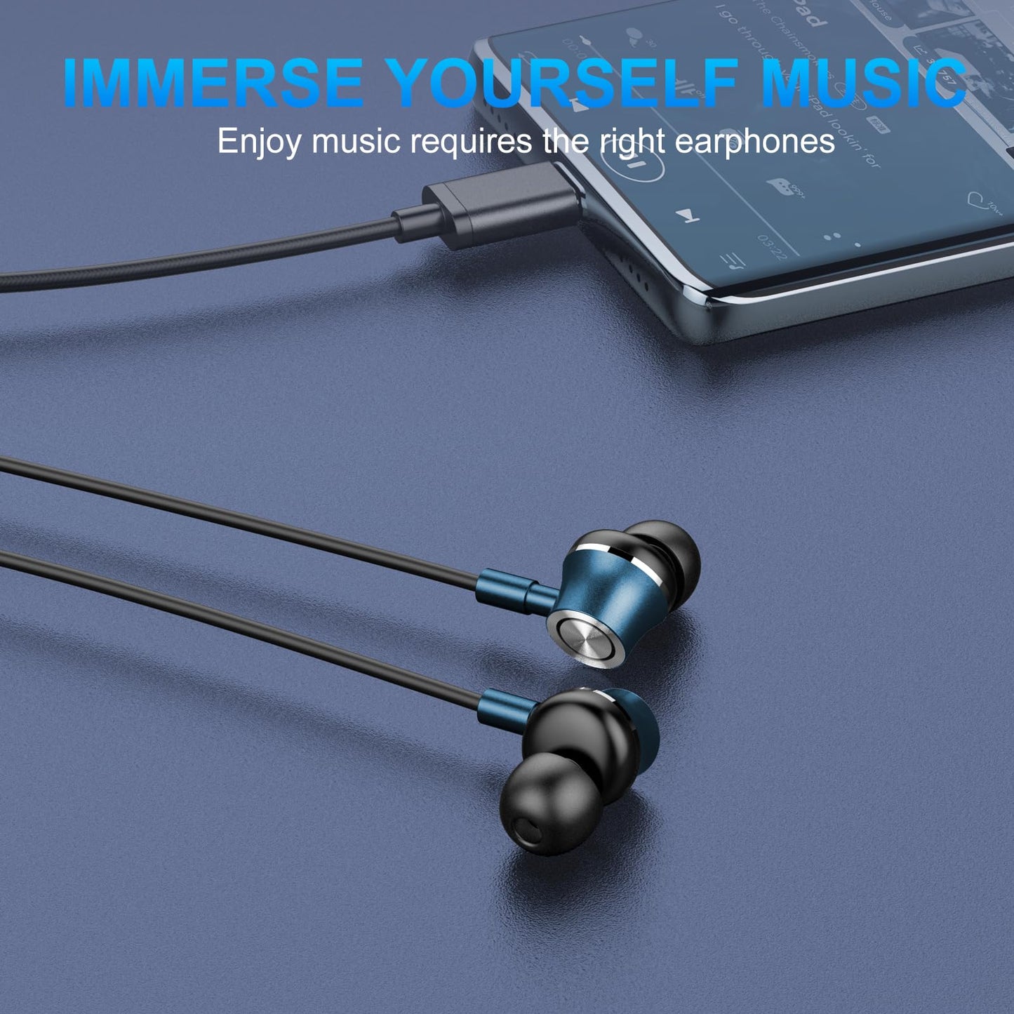 Rayhontech USB C Wired Earbuds, in Ear Earphones for Laptop PC with Microphone, Magnetic Noise Isolation Headset Compatible for iPhone 16 15 Pro Max…