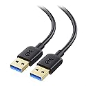 Cable Matters 2-Pack 5Gbps USB 3.0 Cable - 6ft, Male to Male USBA to USBA Cable, USB Cord, Black