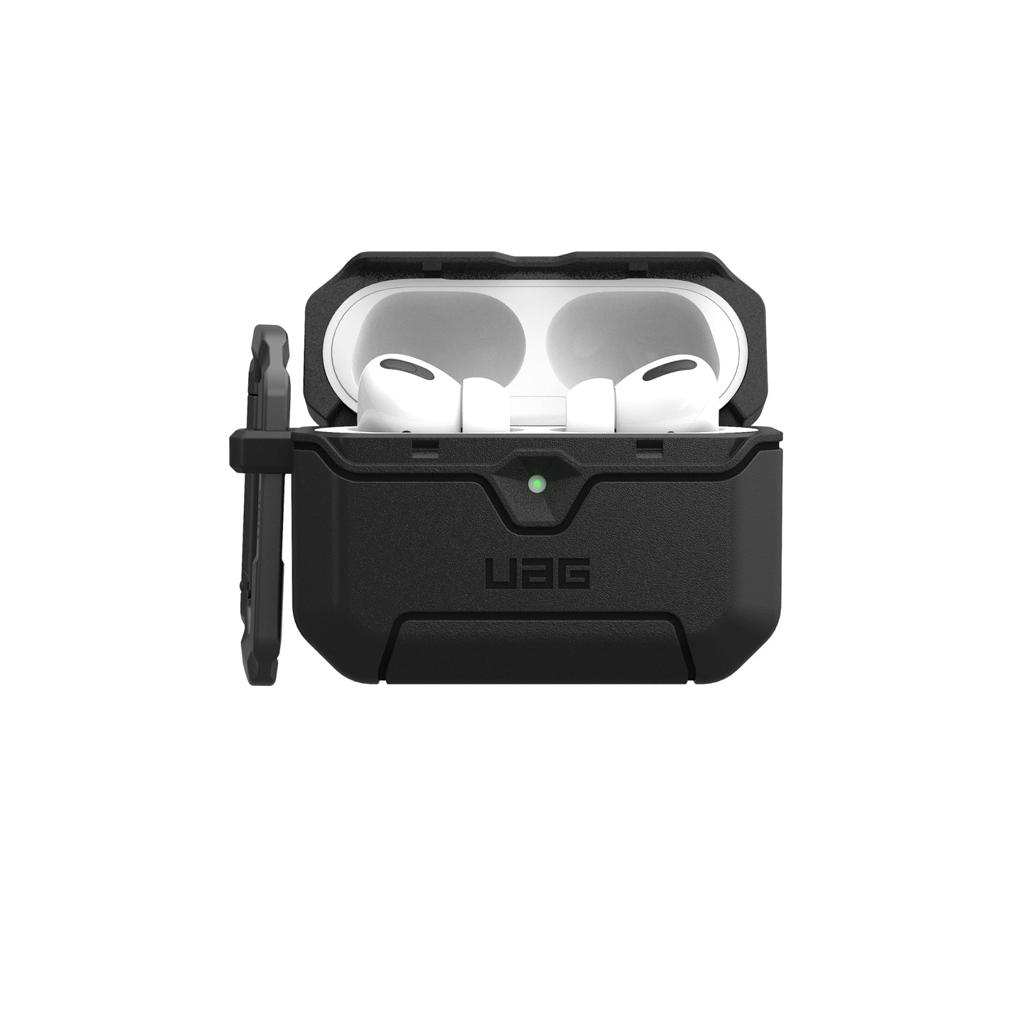 URBAN ARMOR GEAR UAG Designed for AirPods Pro 3rd Gen Case, Rugged Military Grade Drop Proof Protective Cover with Detachable Carabiner Clip & Secure